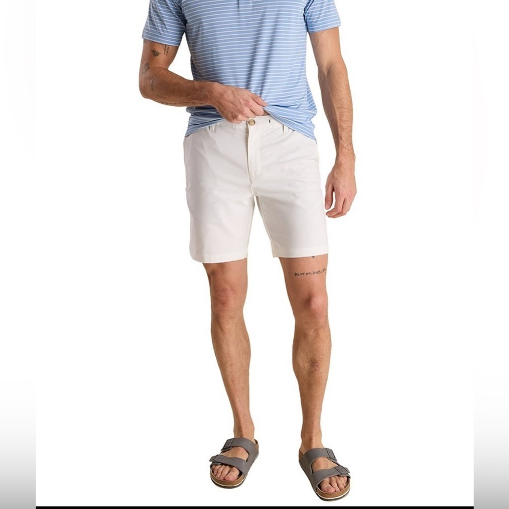 Chubbies The Vannas White Stretch Twill Shorts 7.0”Inseam Size M